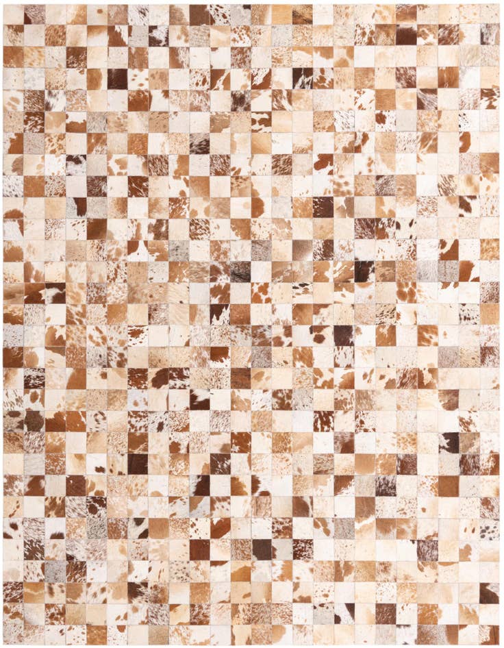 Detail image of 8' x 10' Cowhide Leather Rug