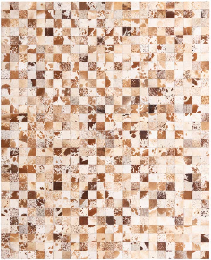 8' x 10' Cowhide Leather Rug
