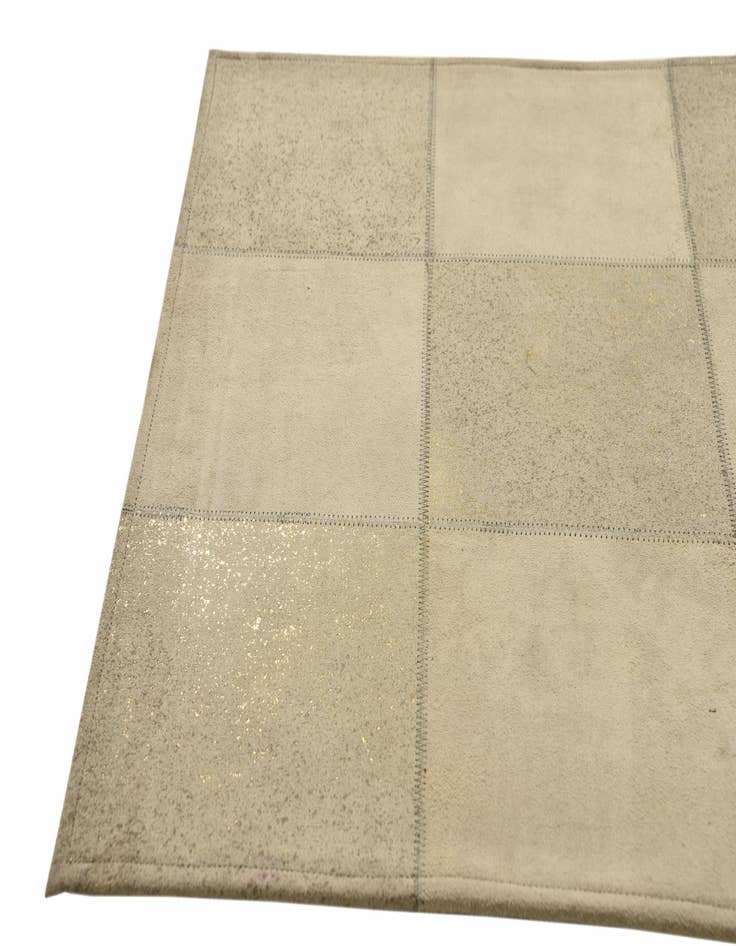 Detail image of 2' 1 x 3' 1 Cowhide Leather Rug