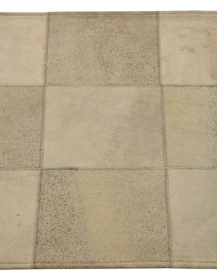 Detail image of 2' 1 x 3' 1 Cowhide Leather Rug