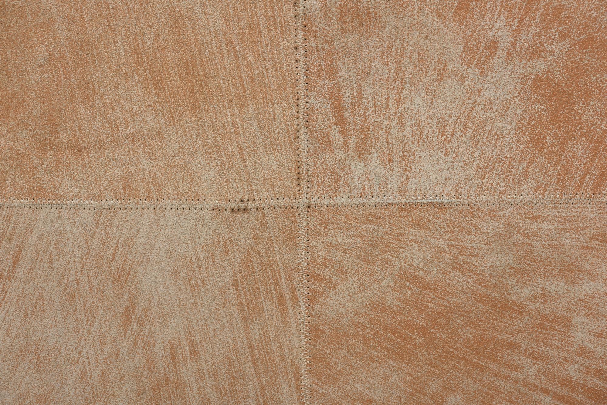 2' x 3' Cowhide Leather Rug