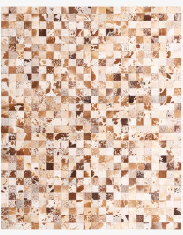8' x 10' Cowhide Leather Rug