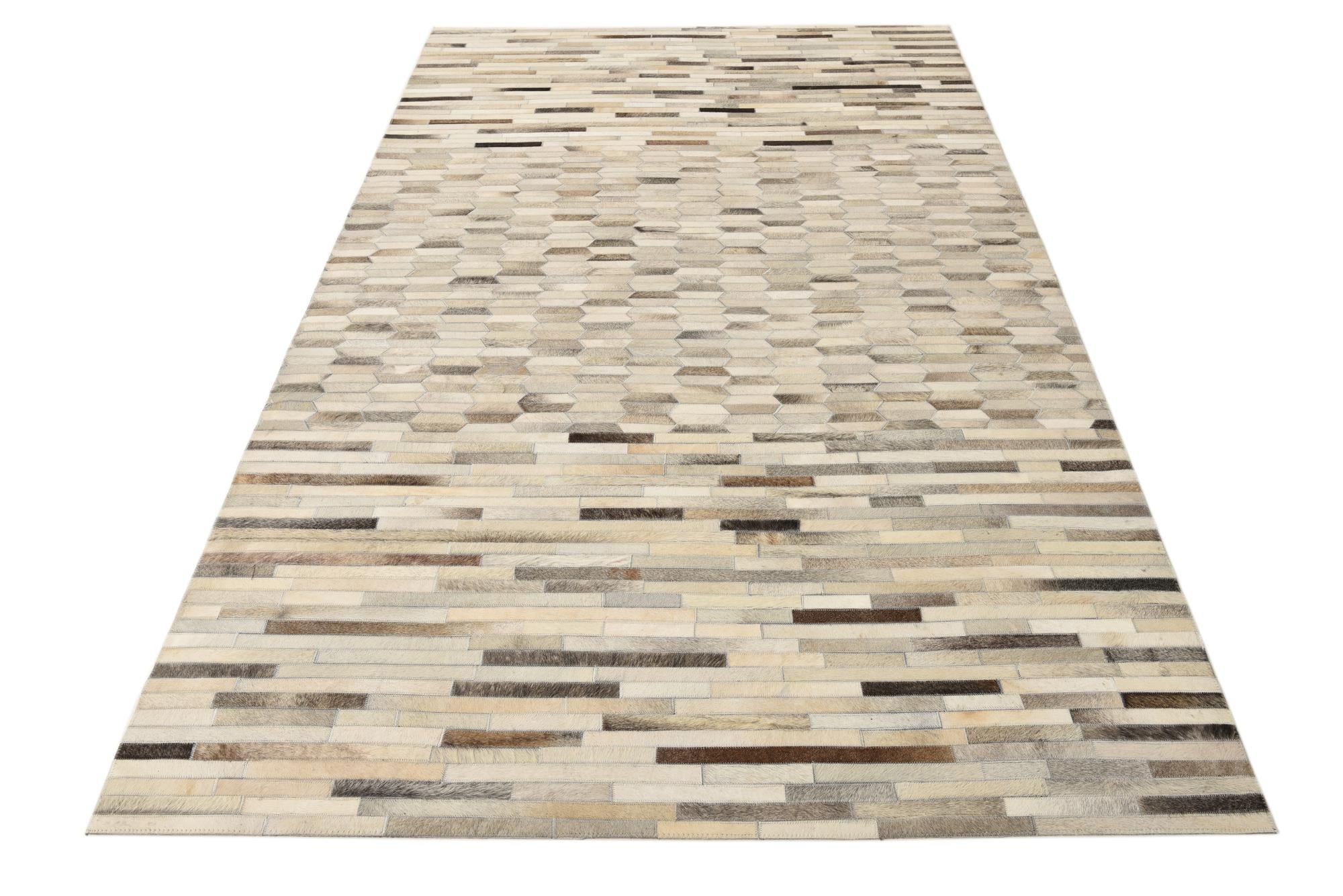 5' 1 x 8' 2 Cowhide Rug