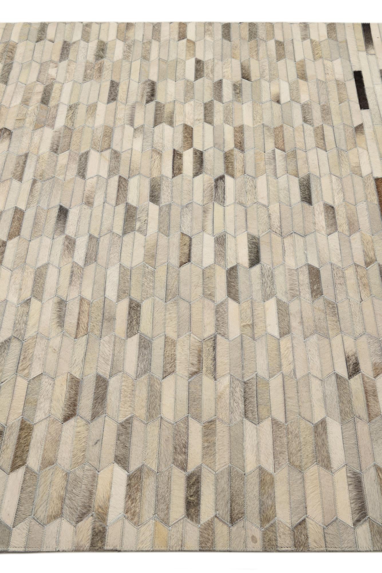 5' 1 x 8' 2 Cowhide Rug