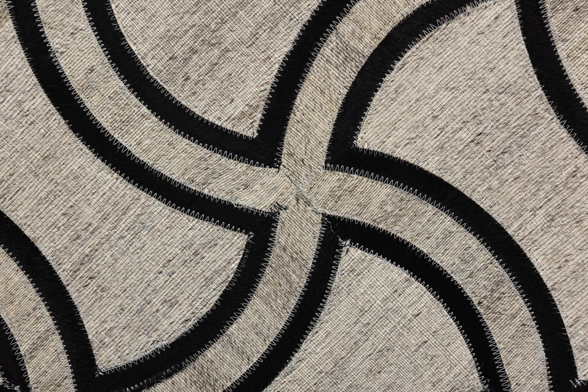 5' 1 x 8' 1 Cowhide Rug