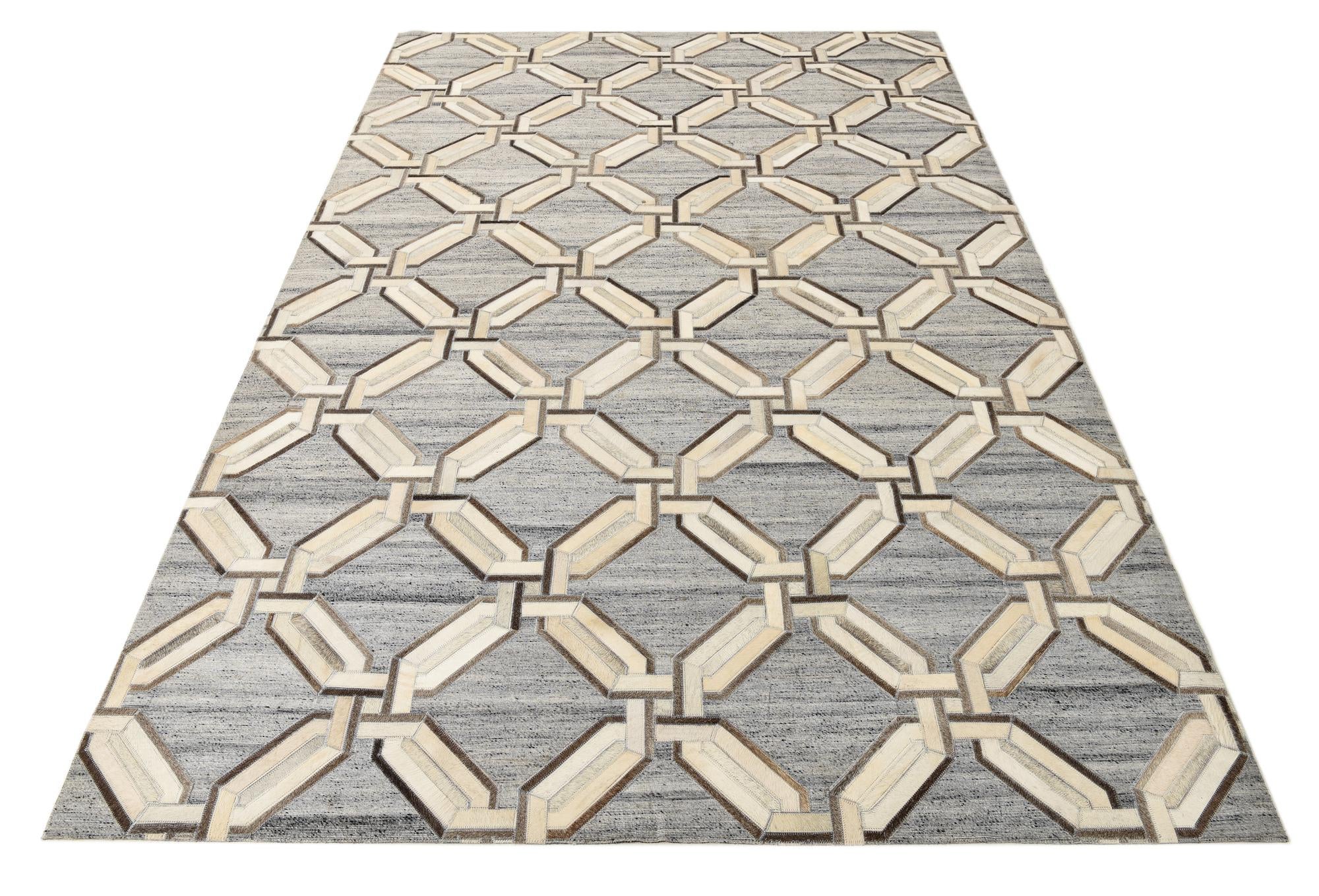 5' 4 x 8' Cowhide Rug