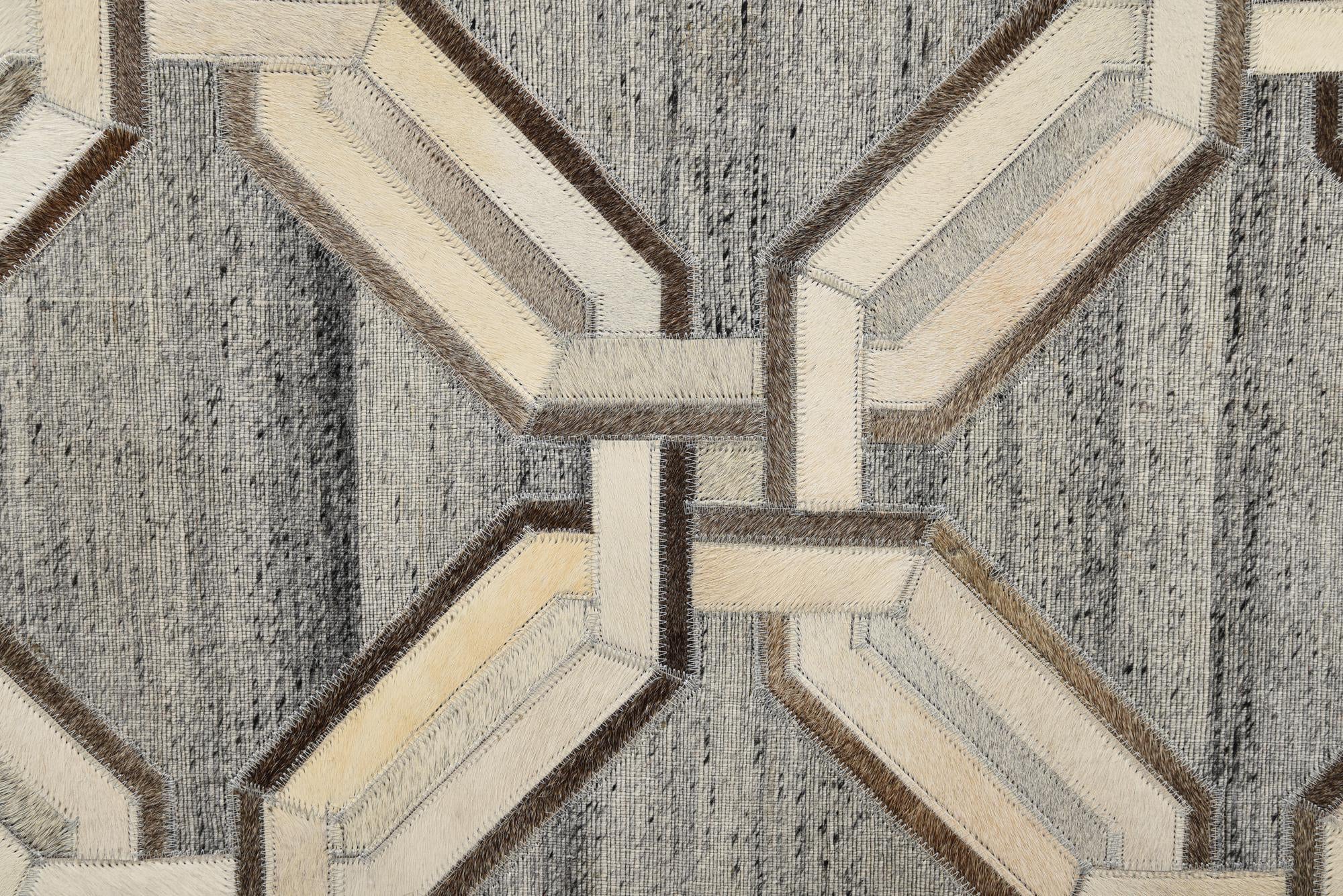 5' 4 x 8' Cowhide Rug