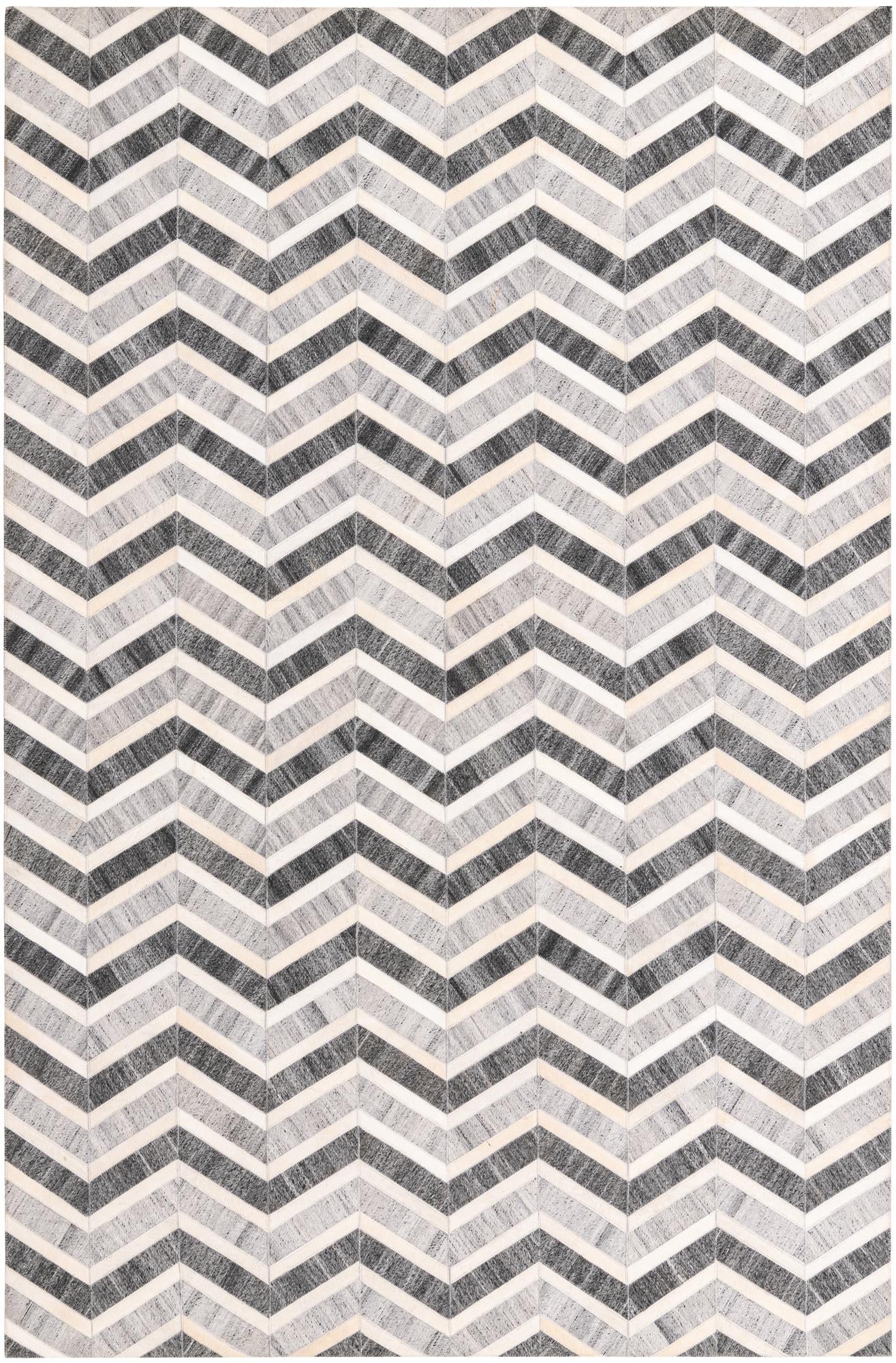 5' 2 x 7' 10 Cowhide Rug