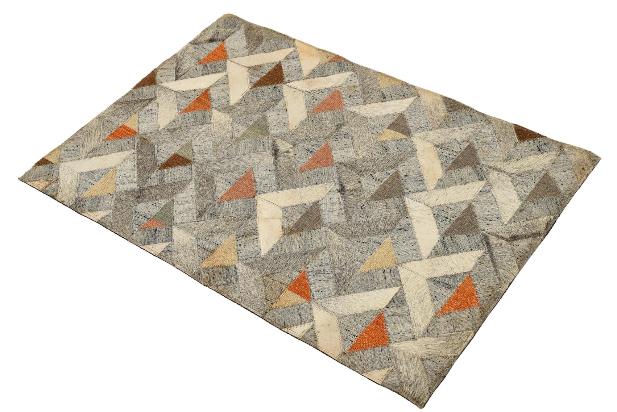 2' 2 x 3' 3 Cowhide Rug