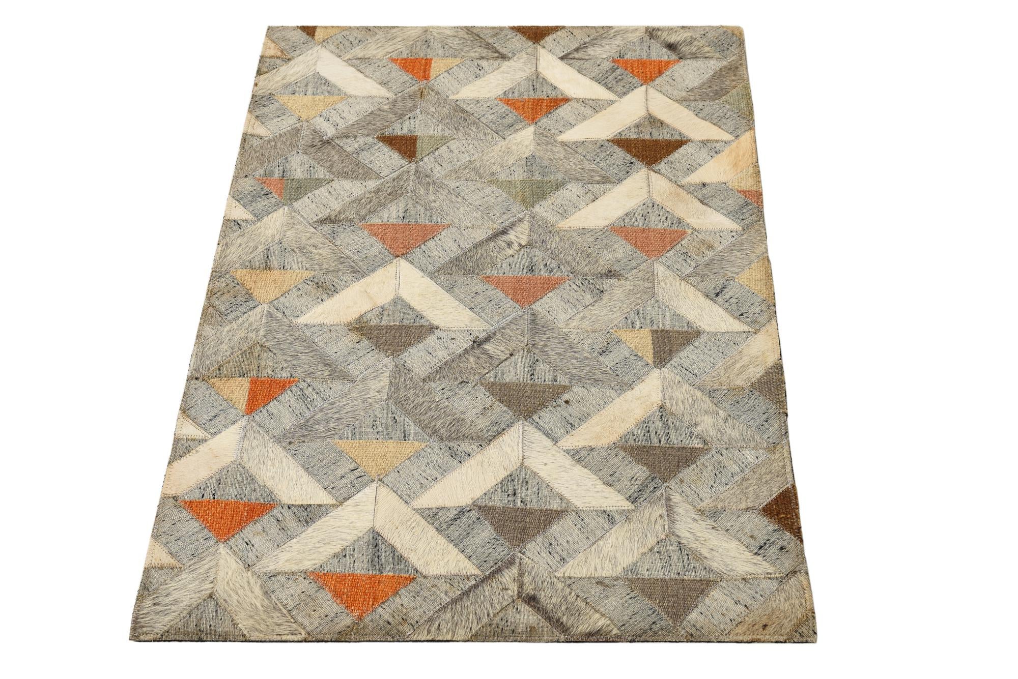 2' 2 x 3' 3 Cowhide Rug