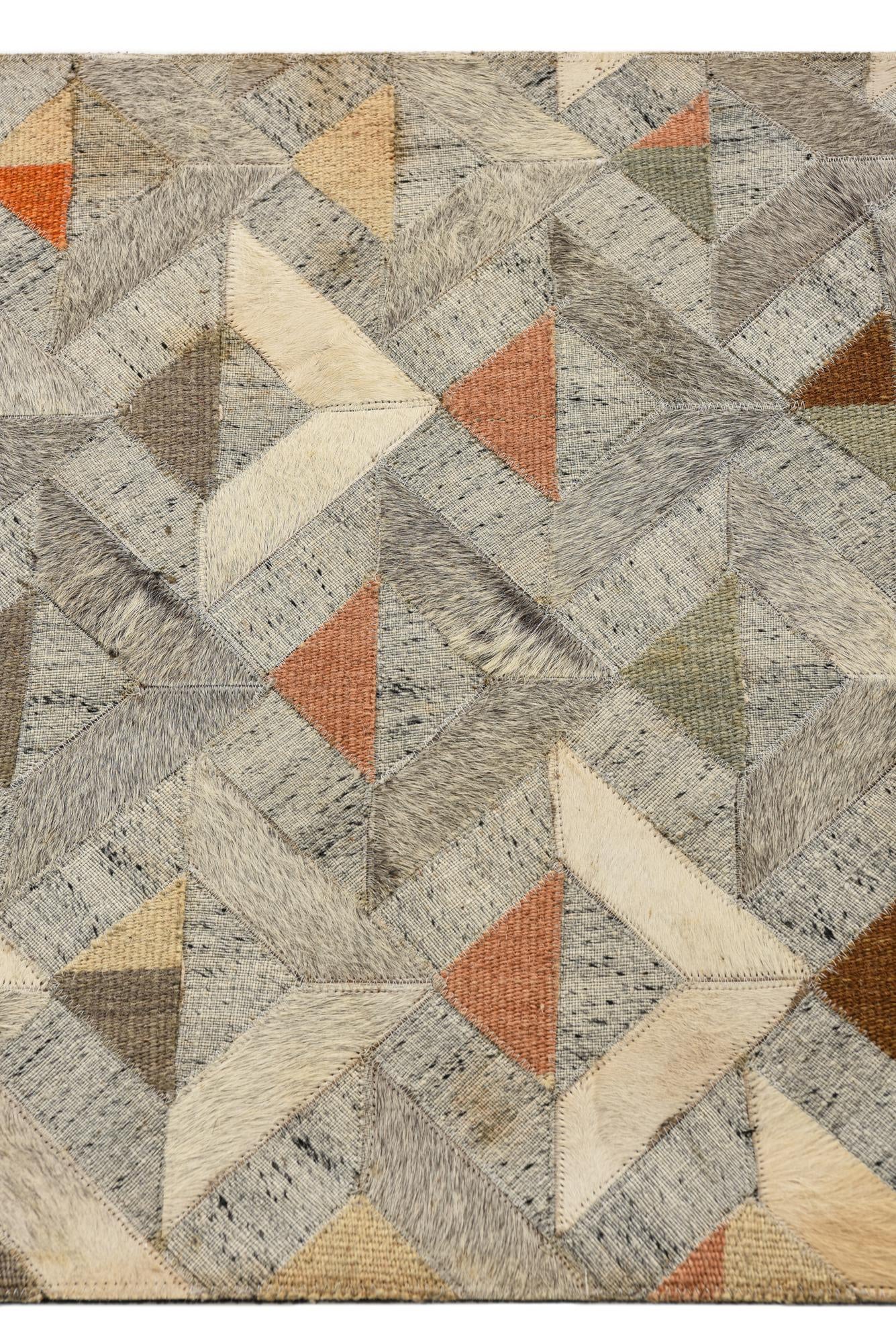 2' 2 x 3' 3 Cowhide Rug