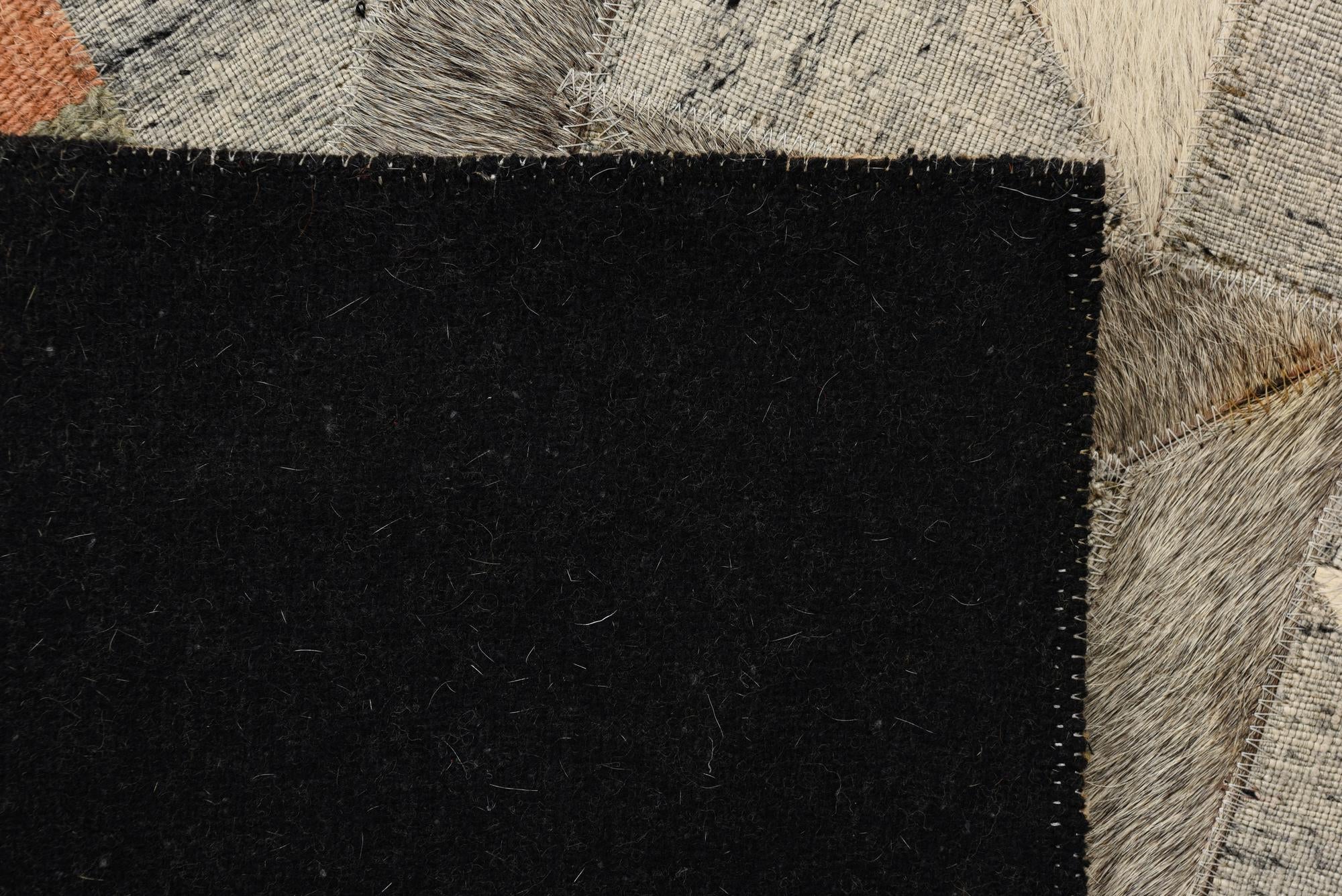 2' 2 x 3' 3 Cowhide Rug