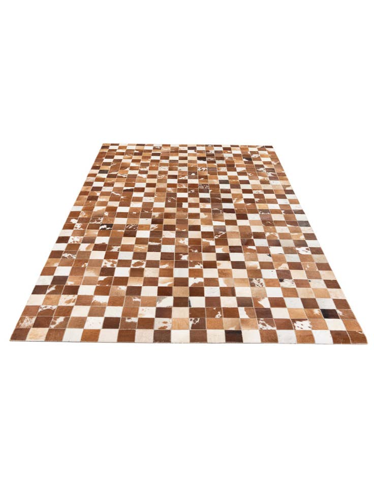 Detail image of 5' x 7' 11 Cowhide Stocks Rug
