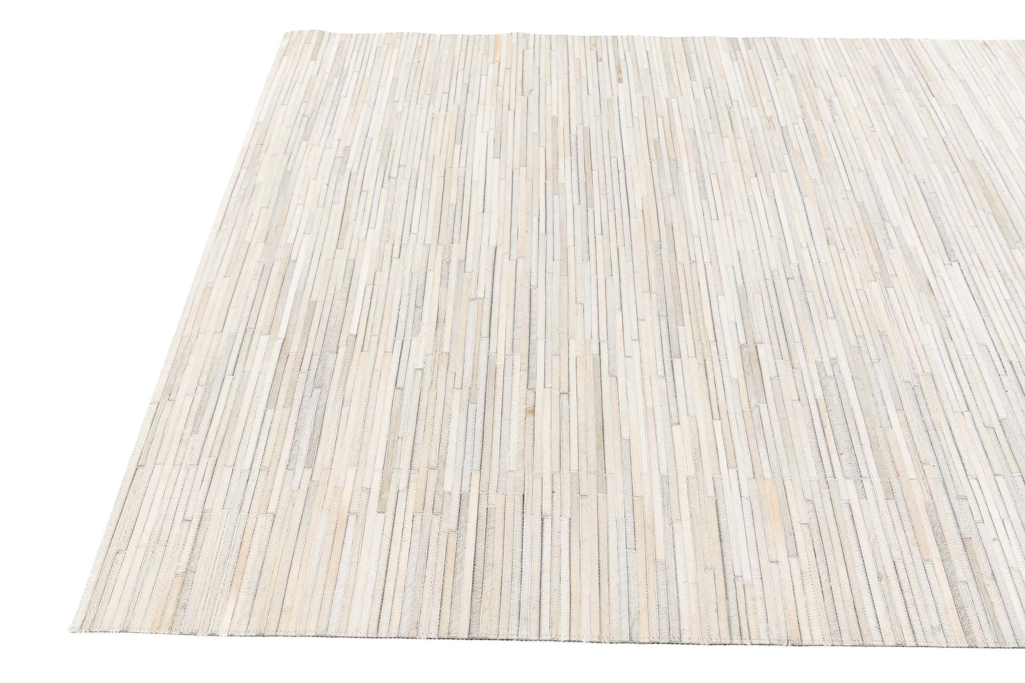 5' x 8' Cowhide Stocks Rug
