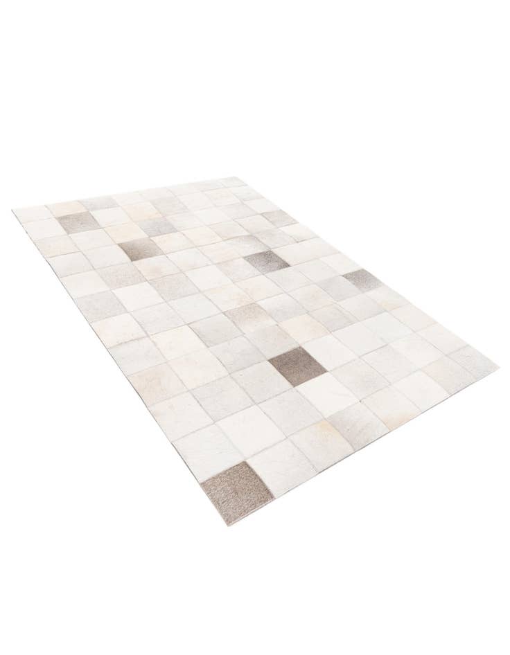 Detail image of 3' 11 x 5' 10 Cowhide Stocks Rug