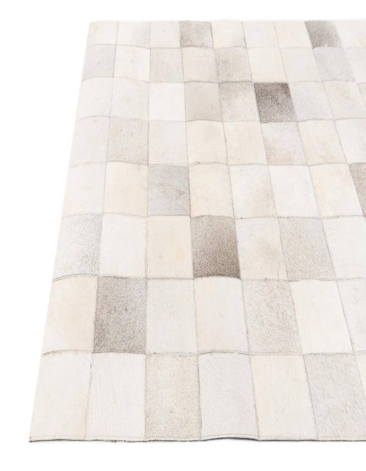 Detail image of 3' 11 x 5' 10 Cowhide Stocks Rug