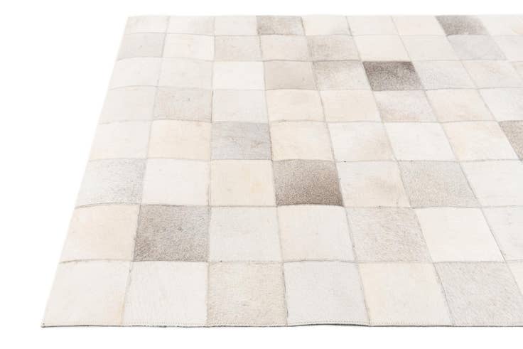 Detail image of 3' 11 x 5' 10 Cowhide Stocks Rug