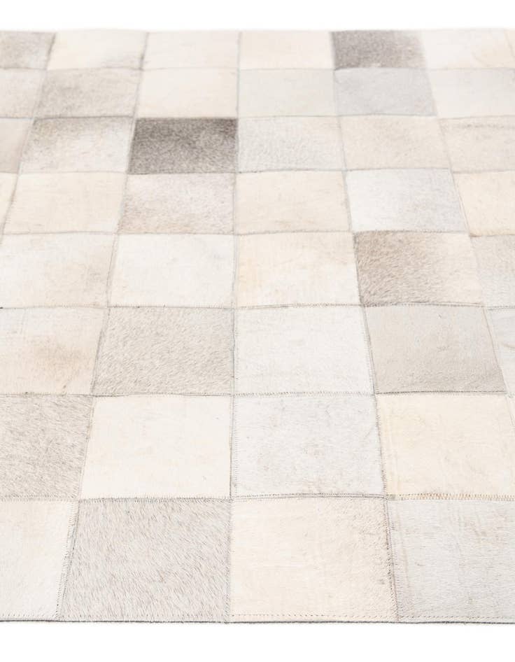 Detail image of 3' 11 x 5' 10 Cowhide Stocks Rug