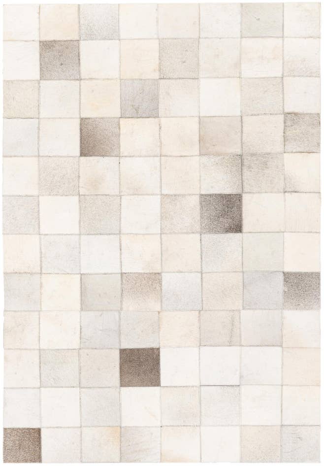 Detail image of 3' 11 x 5' 10 Cowhide Stocks Rug