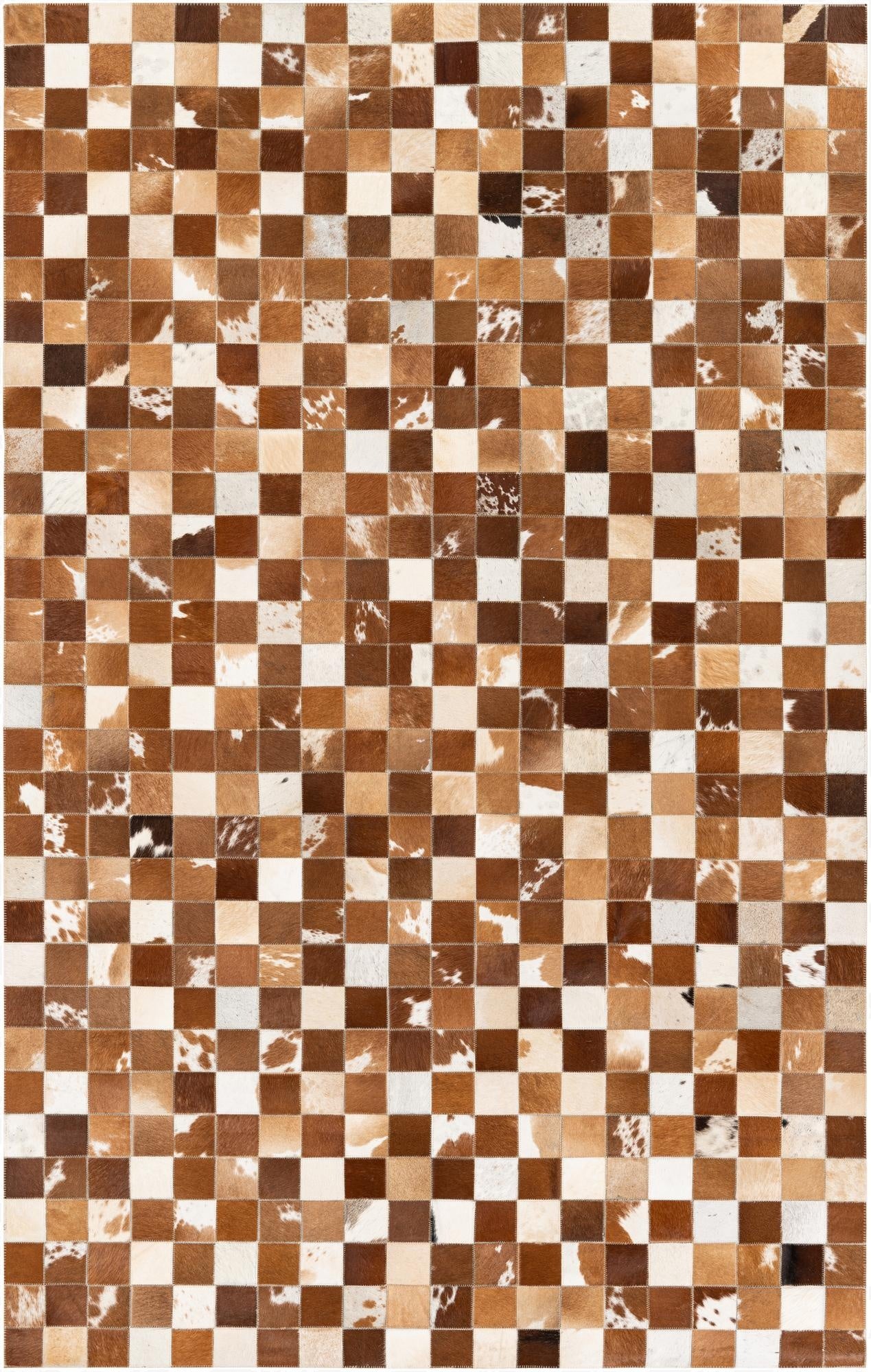 5' x 7' 11 Cowhide Stocks Rug
