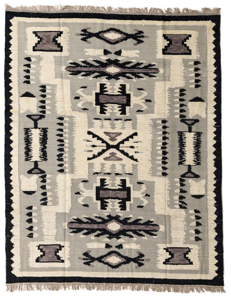 Detail image of 8' 1 x 10' 5 Hand Knotted Darya Wool Rug