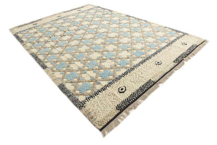 8' 10 x 12' 3 Hand Knotted Darya Wool Rug