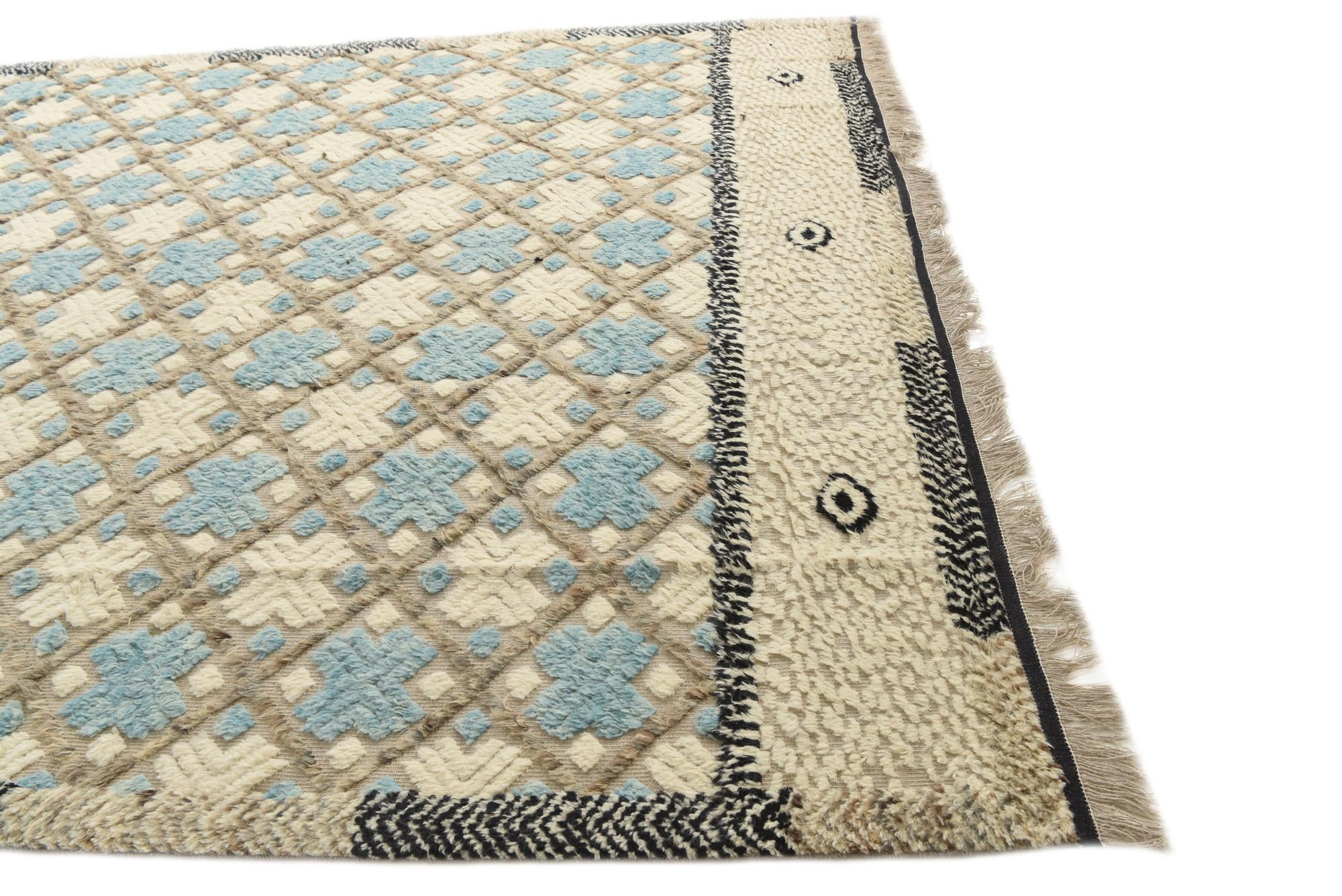 8' 10 x 12' 3 Hand Knotted Darya Wool Rug