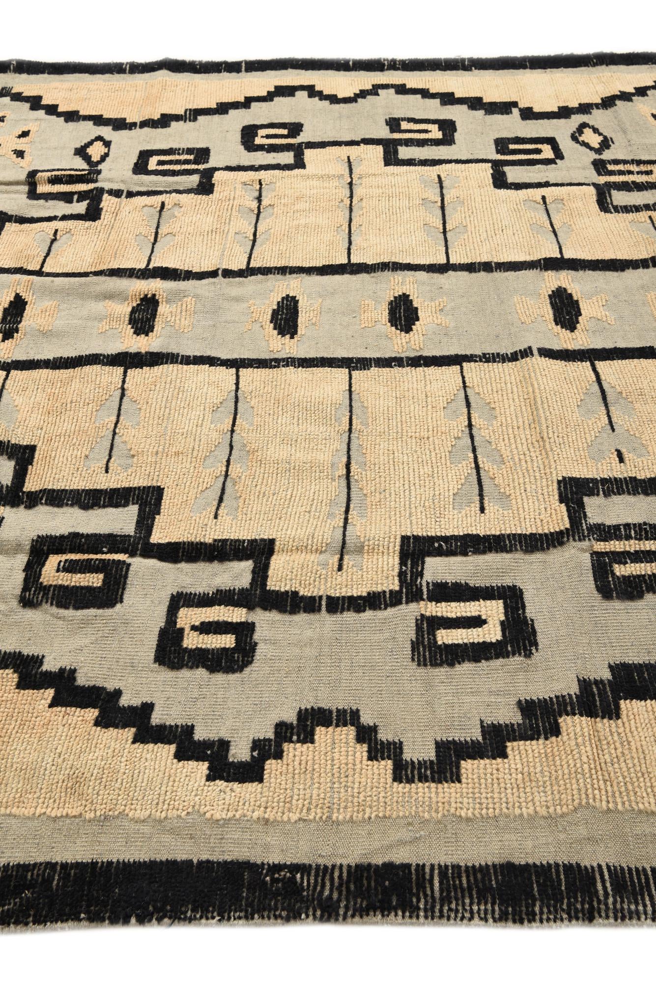 8' x 10' 6 Hand Knotted Darya Wool Rug