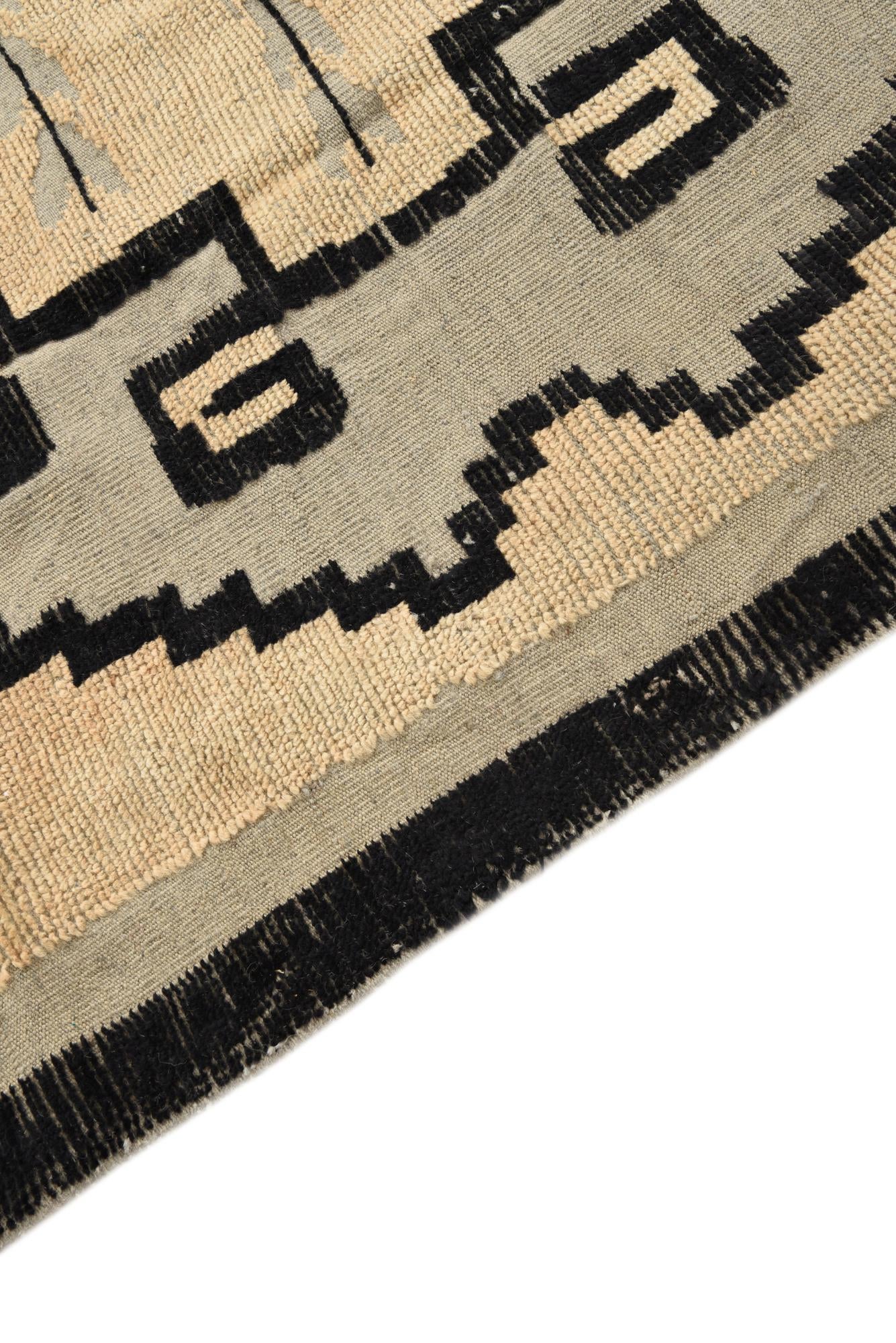 8' x 10' 6 Hand Knotted Darya Wool Rug