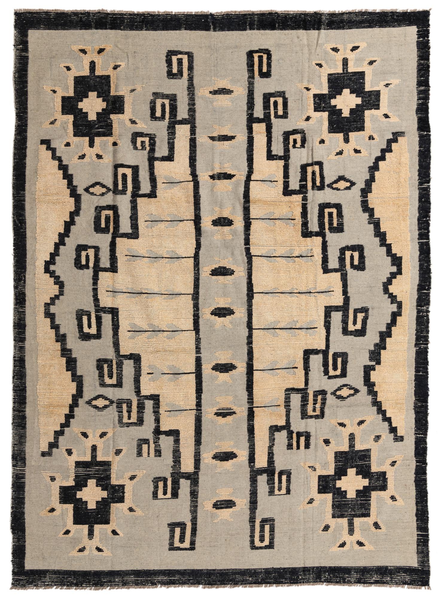 8' x 10' 6 Hand Knotted Darya Wool Rug