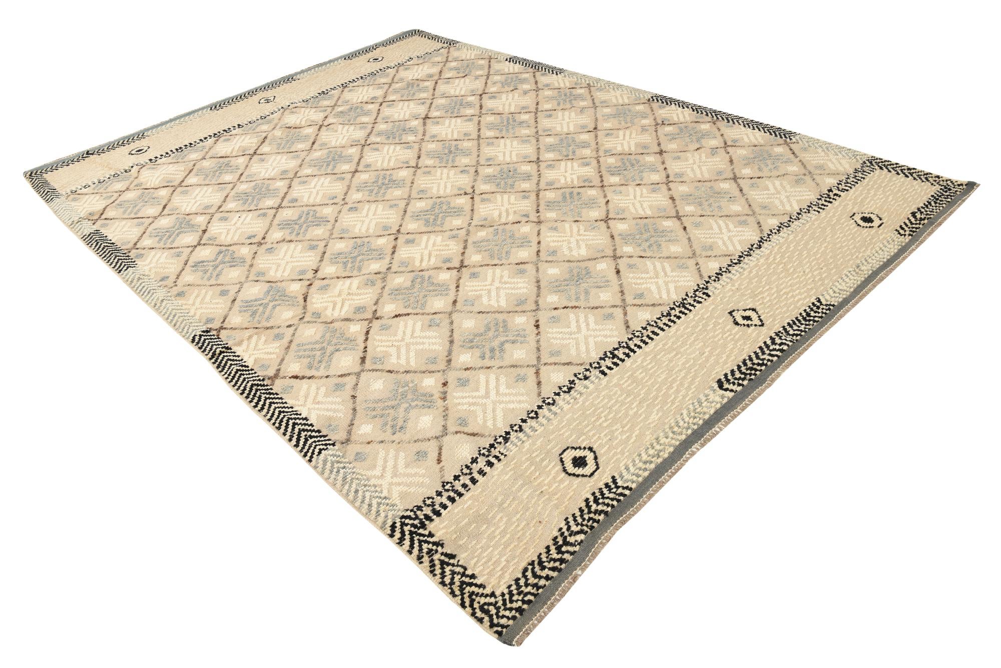 7' 8 x 10' 6 Hand Knotted Darya Wool Rug
