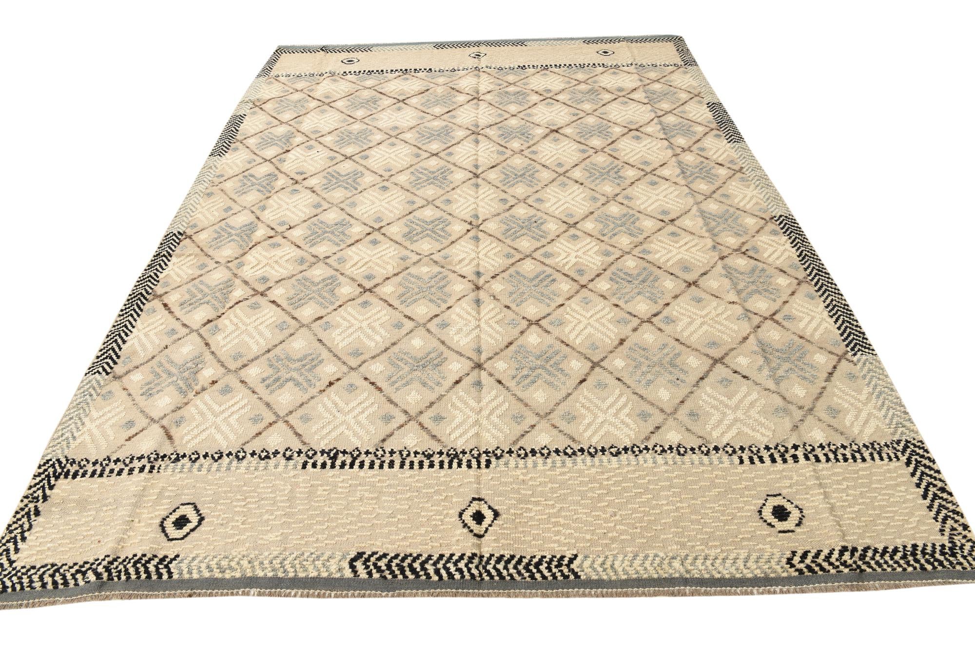 7' 8 x 10' 6 Hand Knotted Darya Wool Rug