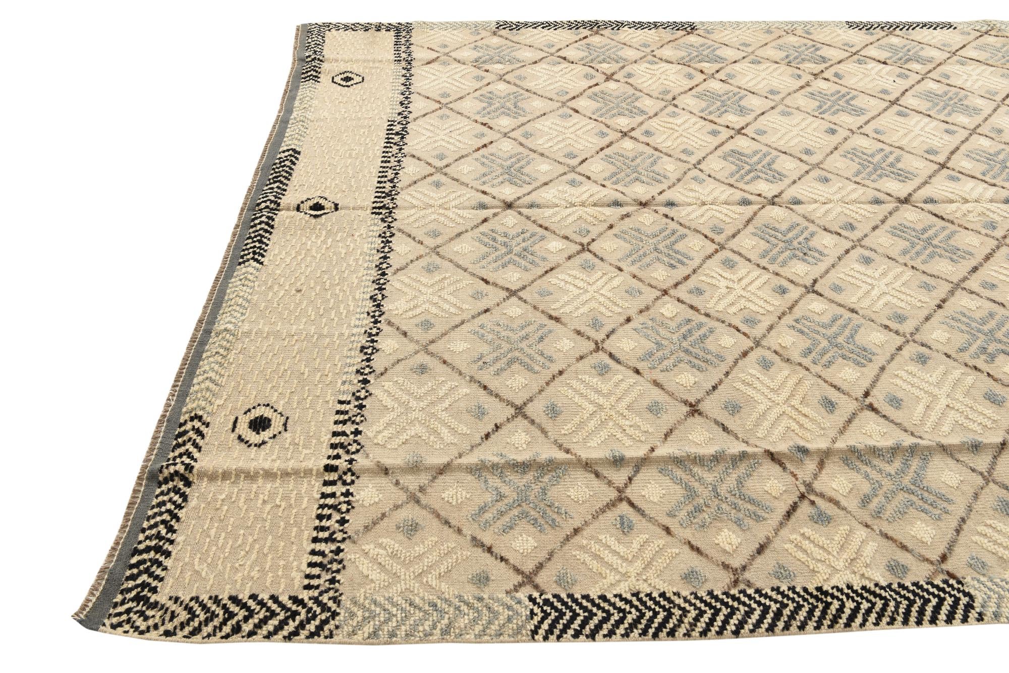 7' 8 x 10' 6 Hand Knotted Darya Wool Rug