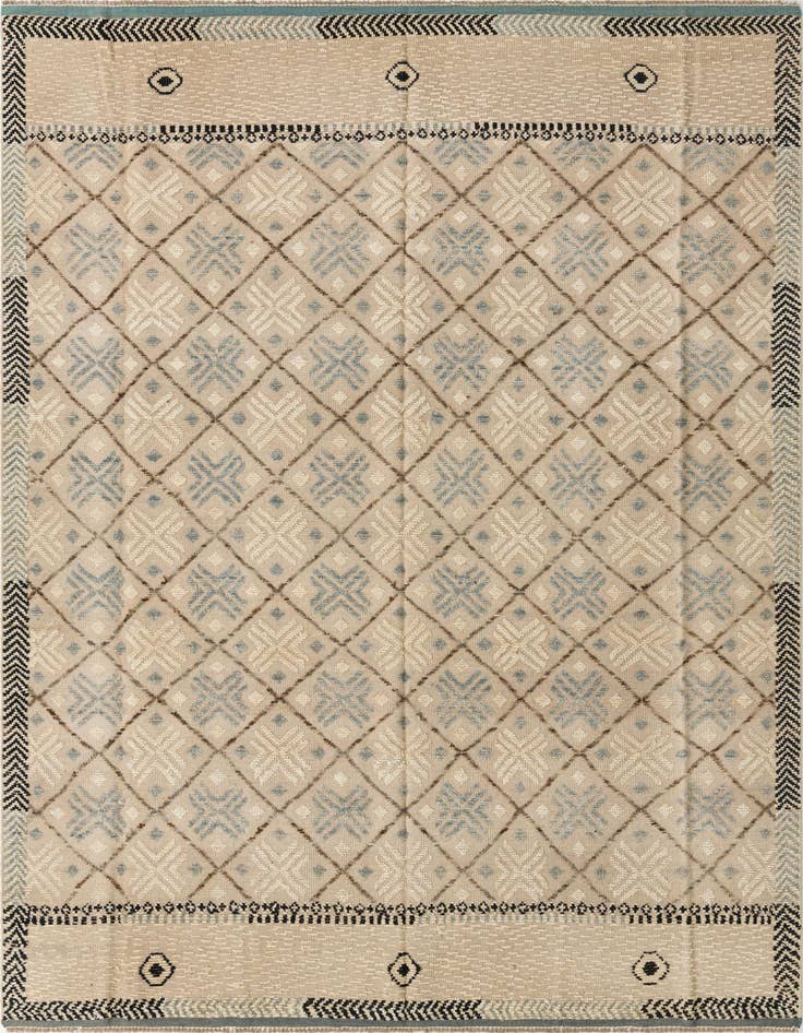 Detail image of 7' 8 x 10' 6 Hand Knotted Darya Wool Rug