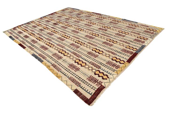 8' 10 x 12' 4 Hand Knotted Darya Wool Rug