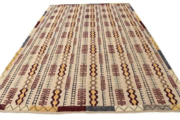 8' 10 x 12' 4 Hand Knotted Darya Wool Rug