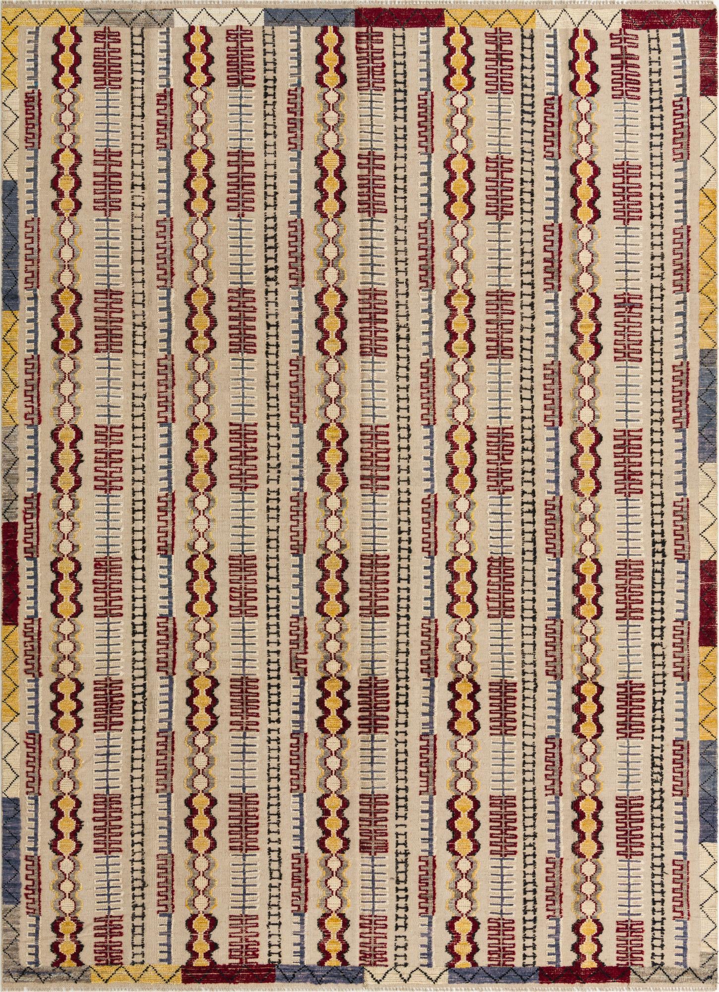 8' 10 x 12' 4 Hand Knotted Darya Wool Rug