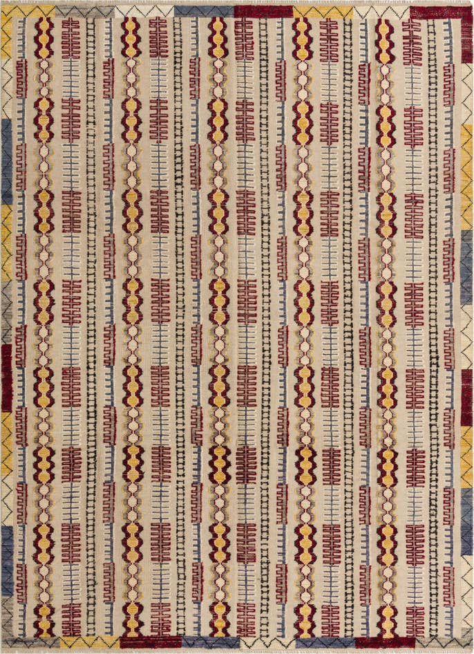 Detail image of 8' 10 x 12' 4 Hand Knotted Darya Wool Rug