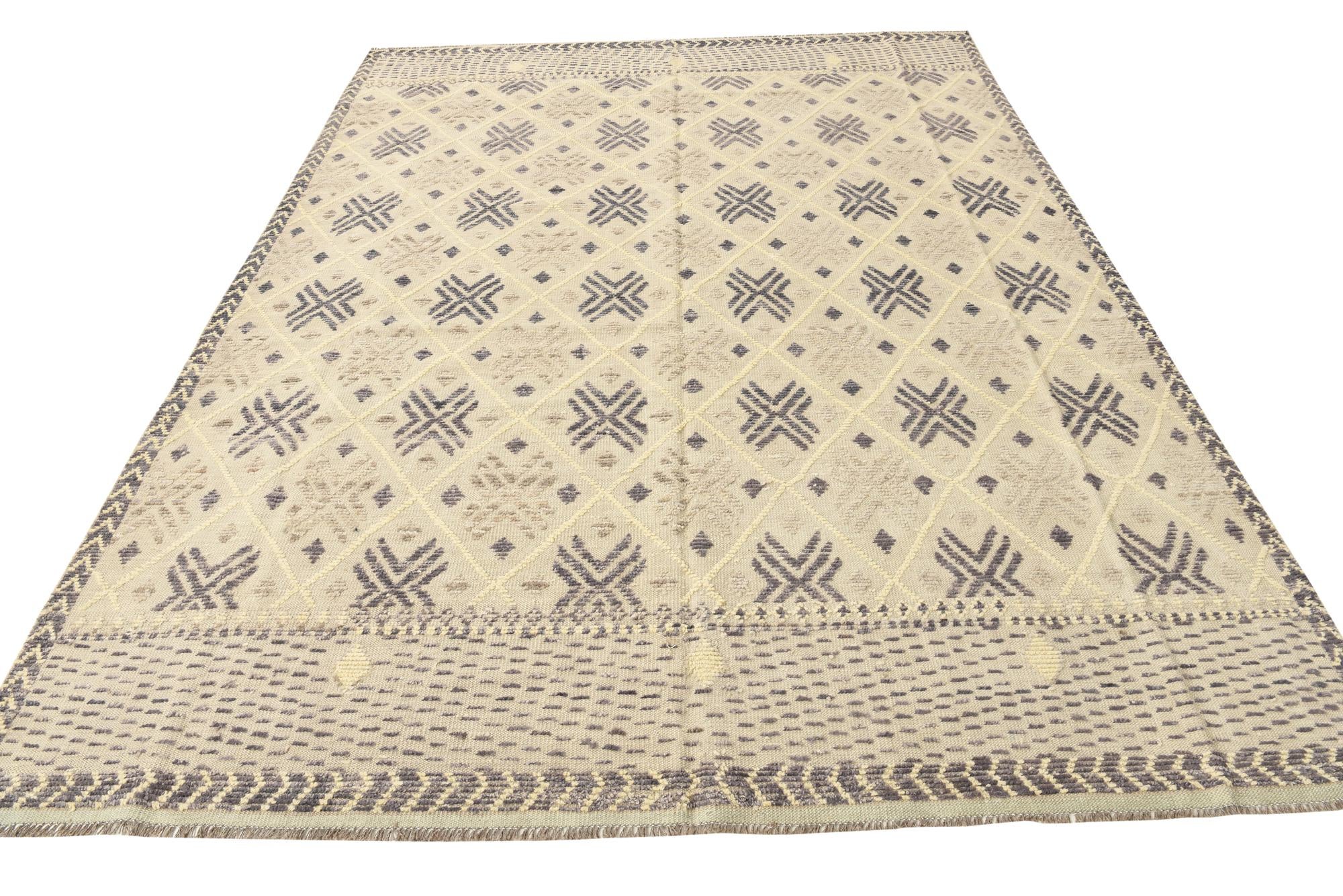7' 9 x 10' 5 Hand Woven Darya Wool Rug