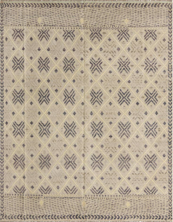 Detail image of 7' 9 x 10' 5 Hand Woven Darya Wool Rug