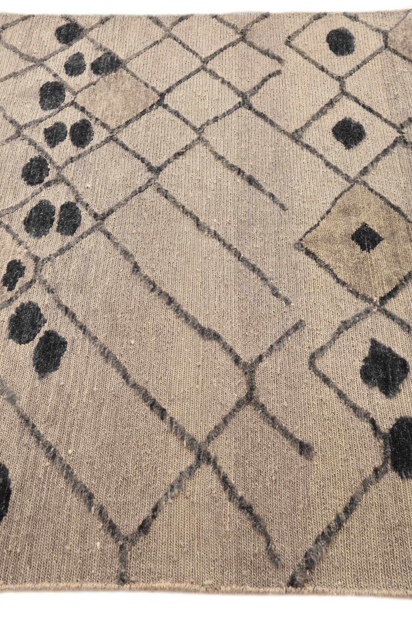 5' 1 x 6' 5 Hand Knotted Darya Wool Rug