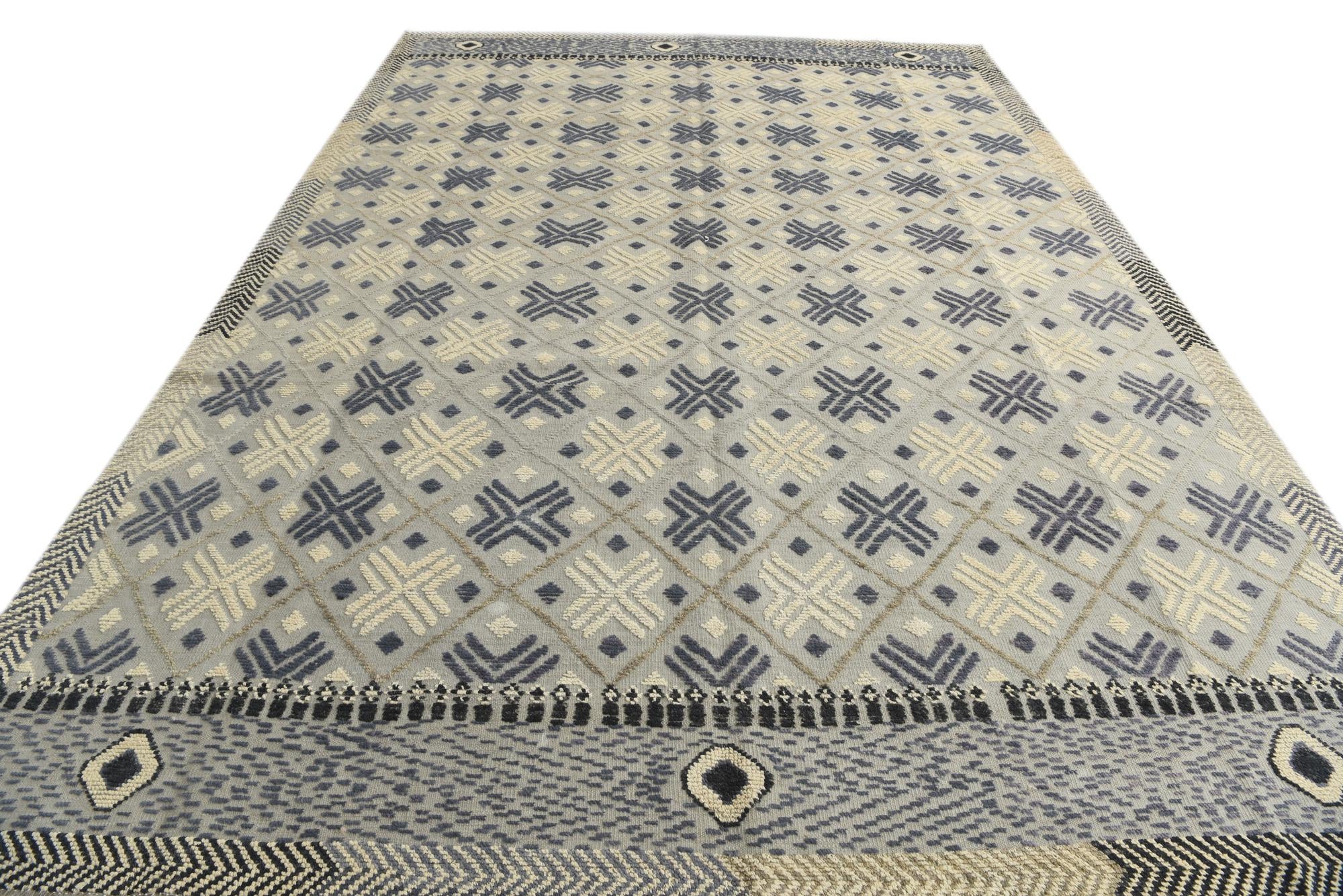 8' 6 x 12' 4 Hand Knotted Darya Wool Rug
