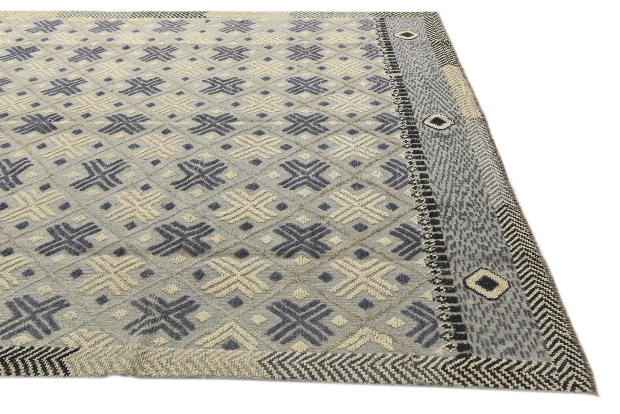 8' 6 x 12' 4 Hand Knotted Darya Wool Rug