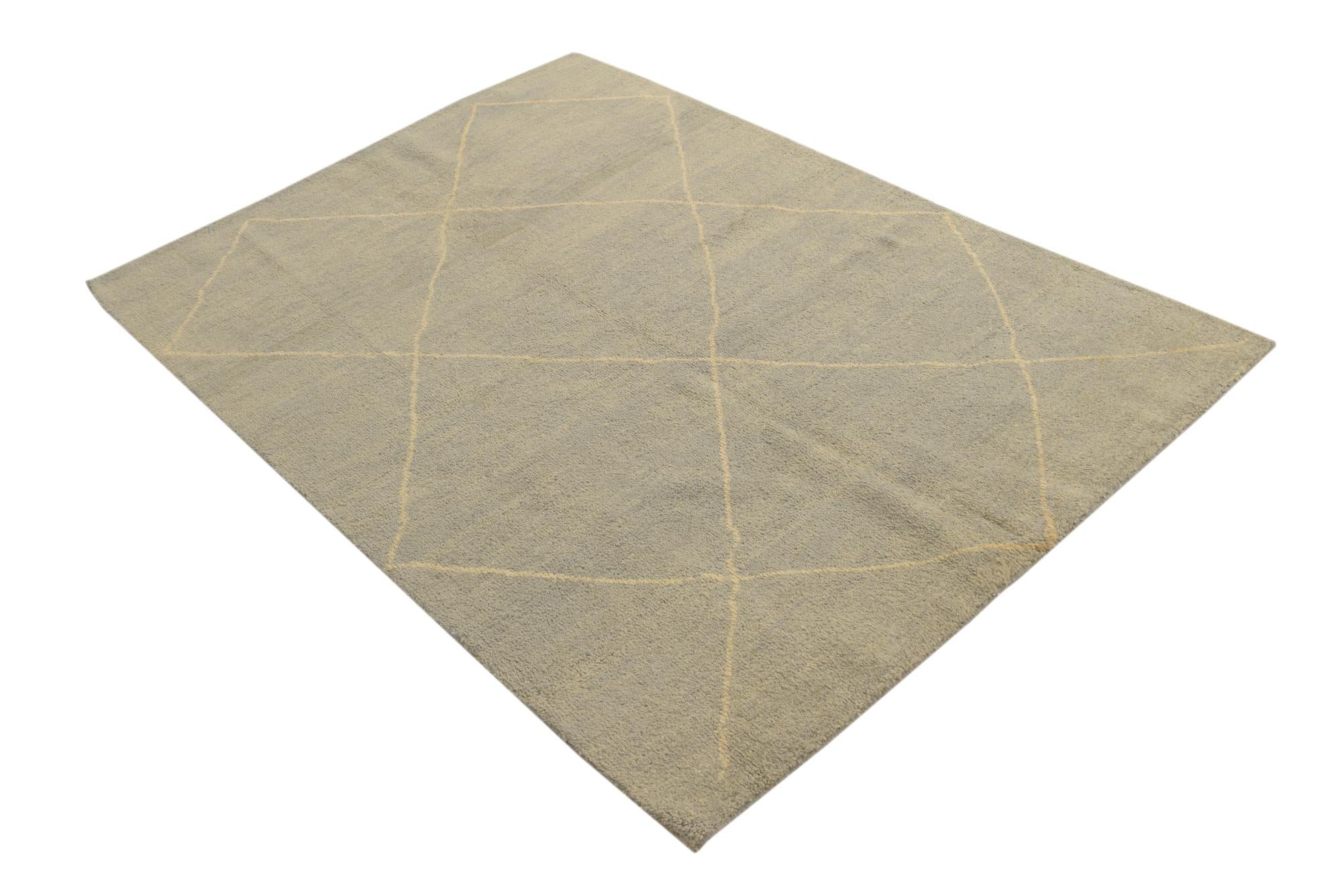 4' 8 x 6' 7 Hand Knotted Darya Wool Rug