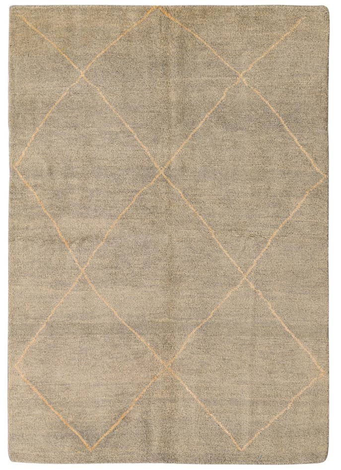 Detail image of 4' 8 x 6' 7 Hand Knotted Darya Wool Rug
