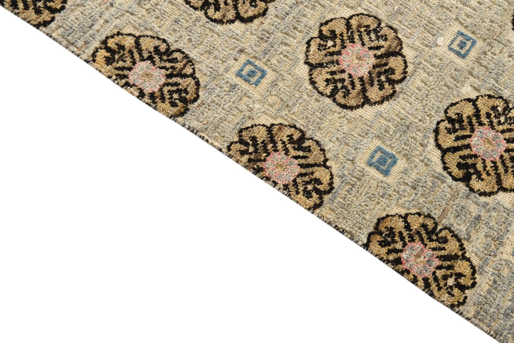 5' 7 x 8' 5 Hand Knotted Darya Wool Rug
