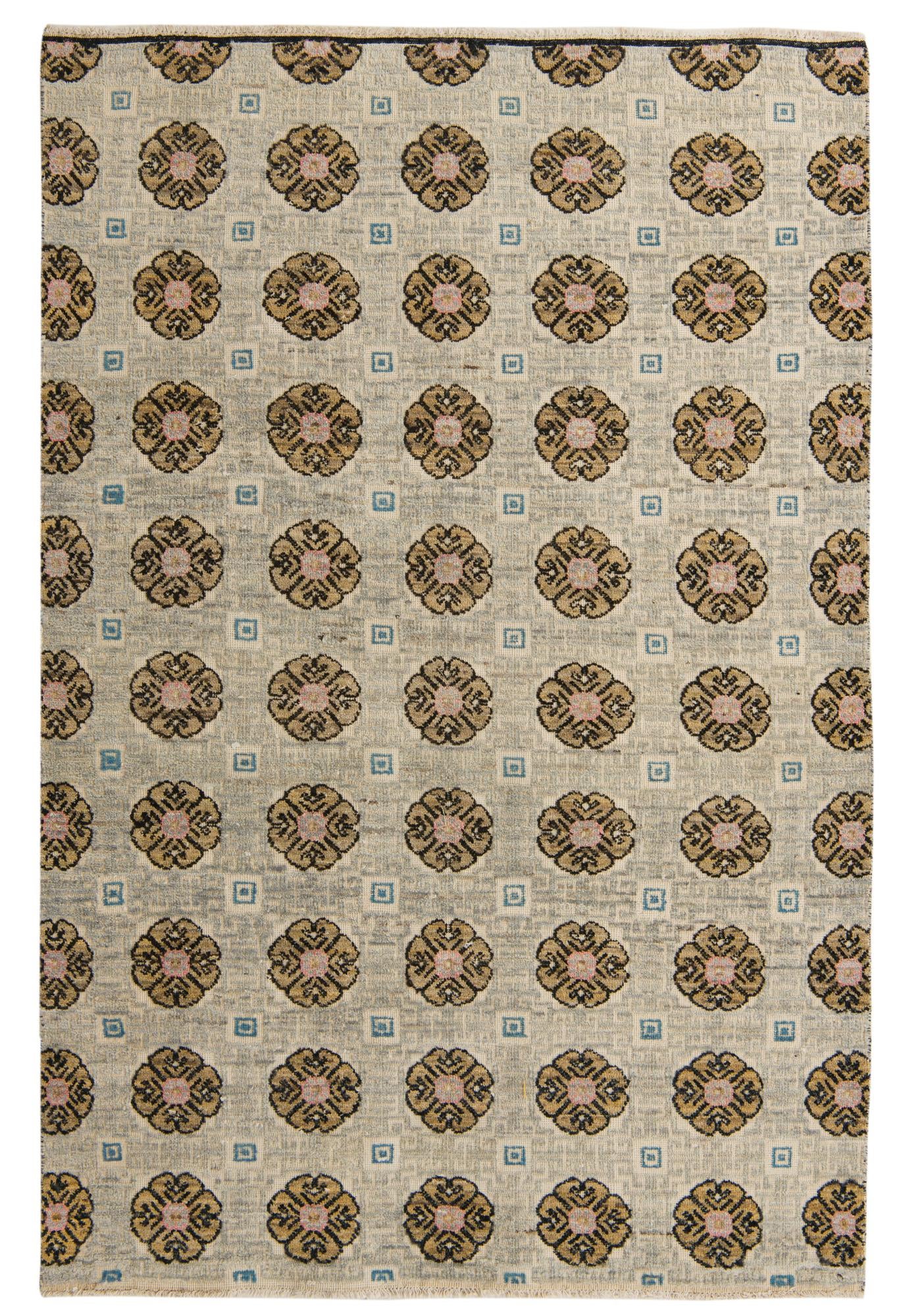 5' 7 x 8' 5 Hand Knotted Darya Wool Rug