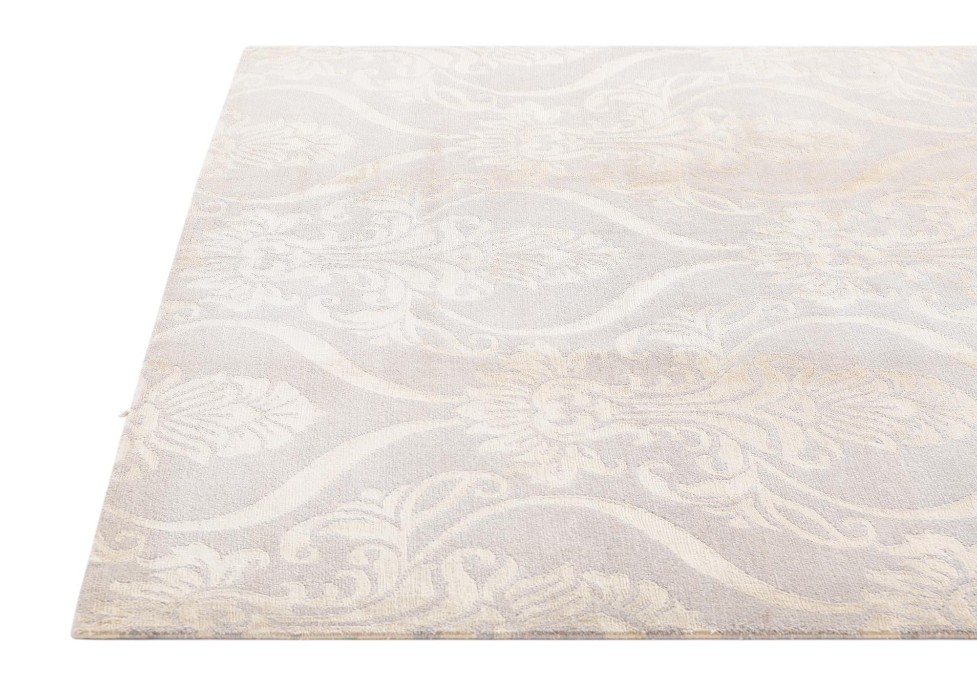 5' 8 x 8' Hand Knotted Darya Wool Rug