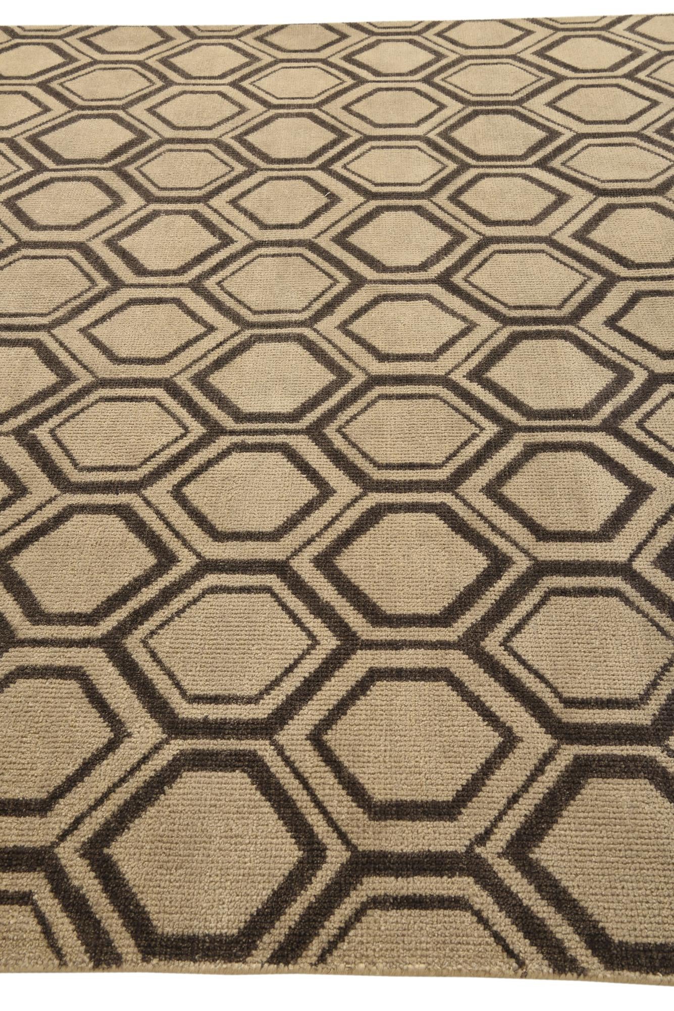 9' 1 x 11' 10 Hand Knotted Darya Wool Rug