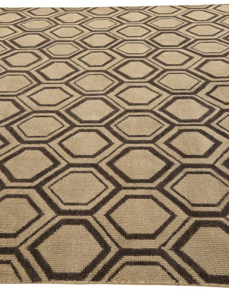 Detail image of 9' 1 x 11' 10 Hand Knotted Darya Wool Rug